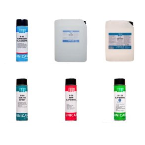 Slipmidler, smøremidler o.lign.