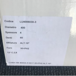 � 400 mm rundsavklinge