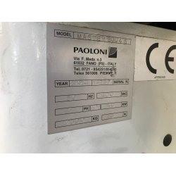 Paoloni Master 2004S 5-spindlet kehlemaskine
