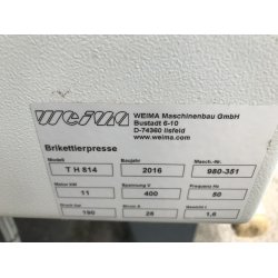 WEIMA/GROSS TH814 briketpresse