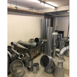 Samling af diverse udsugningsr�r og fittings