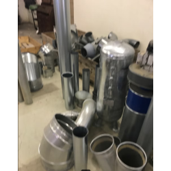 Samling af diverse udsugningsr�r og fittings
